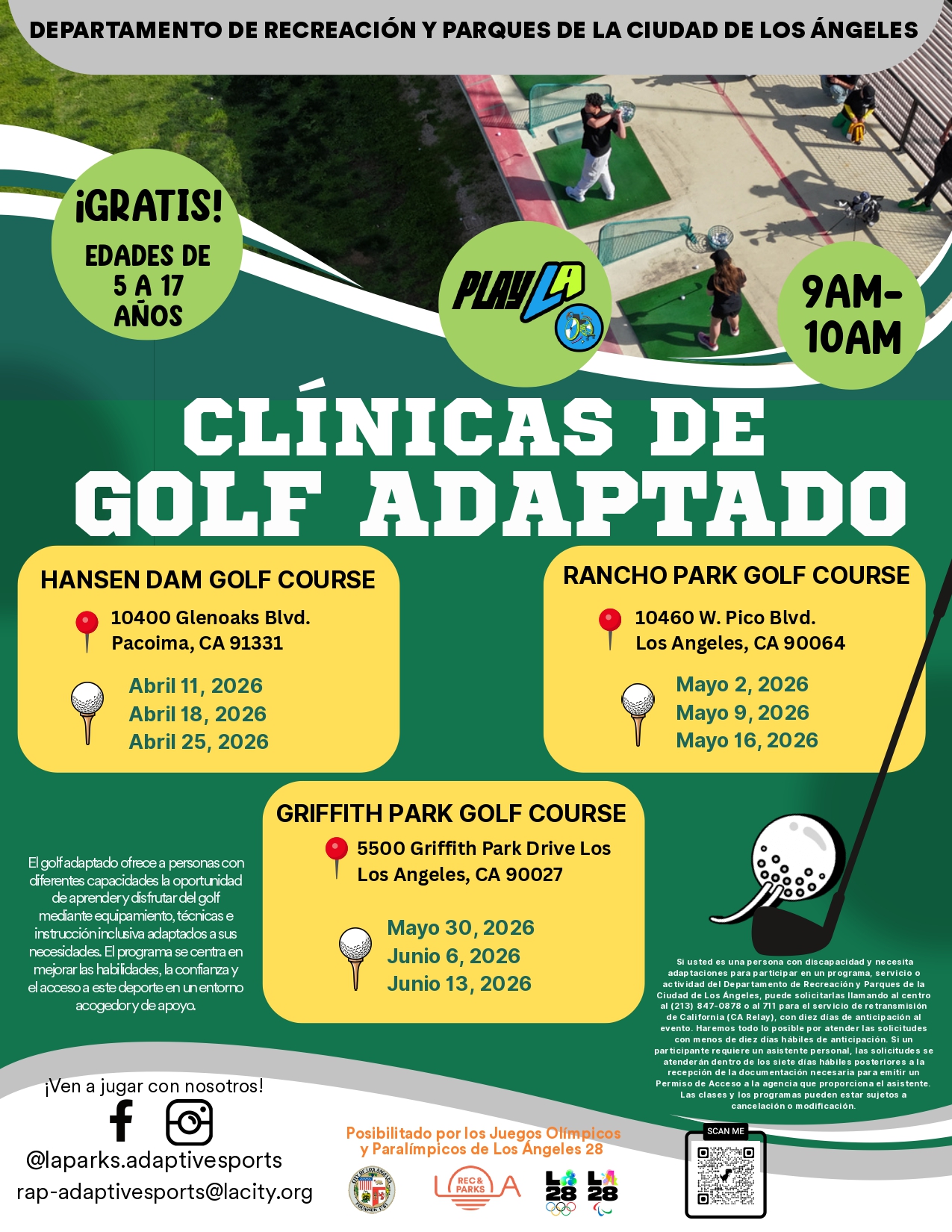 Adaptive Golf 2026 spanish version
